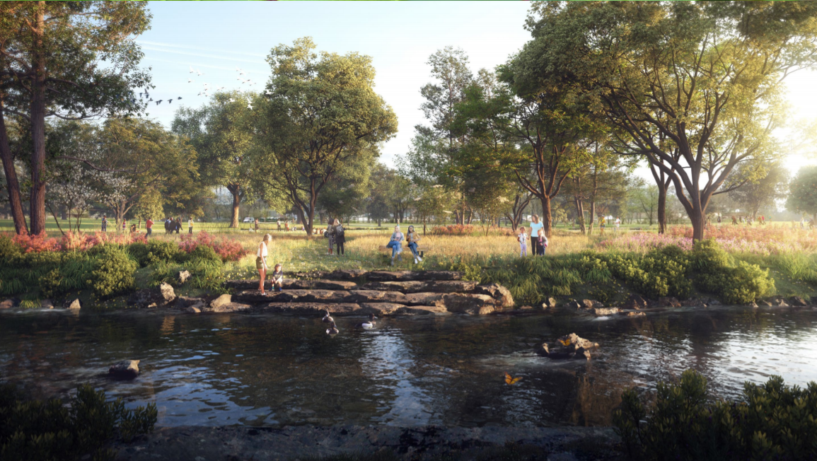 Unity Park Reedy River finished product